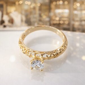 Anel Dourado Luzia
