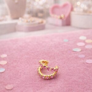 Piercing Fake design curvo estilo ear cuff